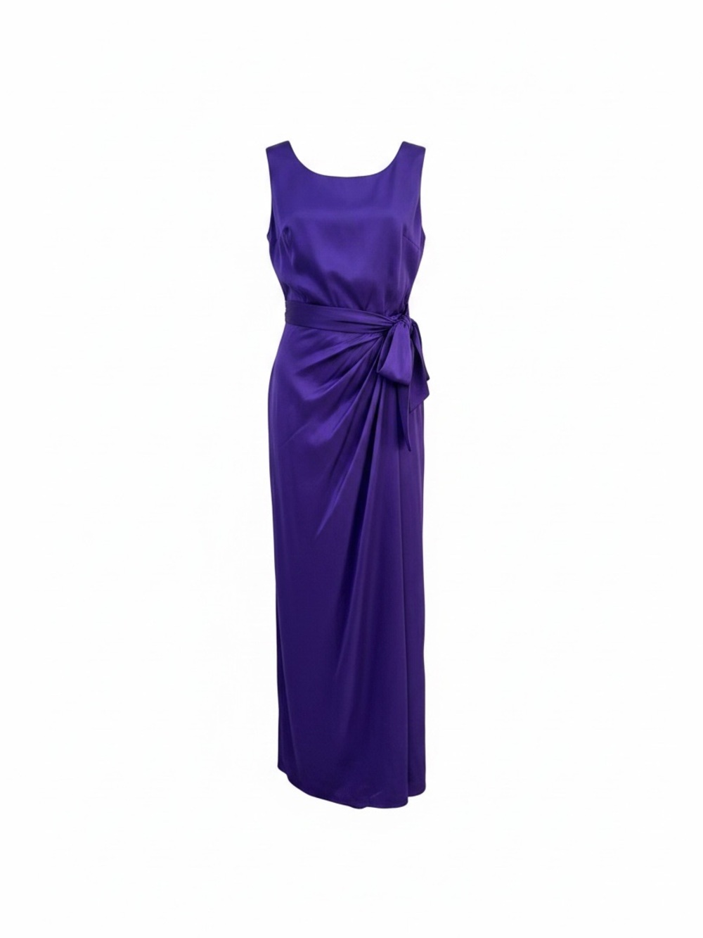Spenser Jeremy Purple Silk Sheath Sleeveless Column Tank Dress Size 4 Maxi Soft